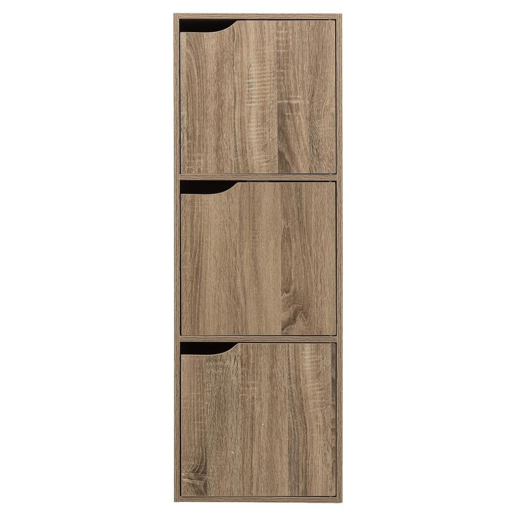 Kali natural high chest of drawers with 6 cabinets