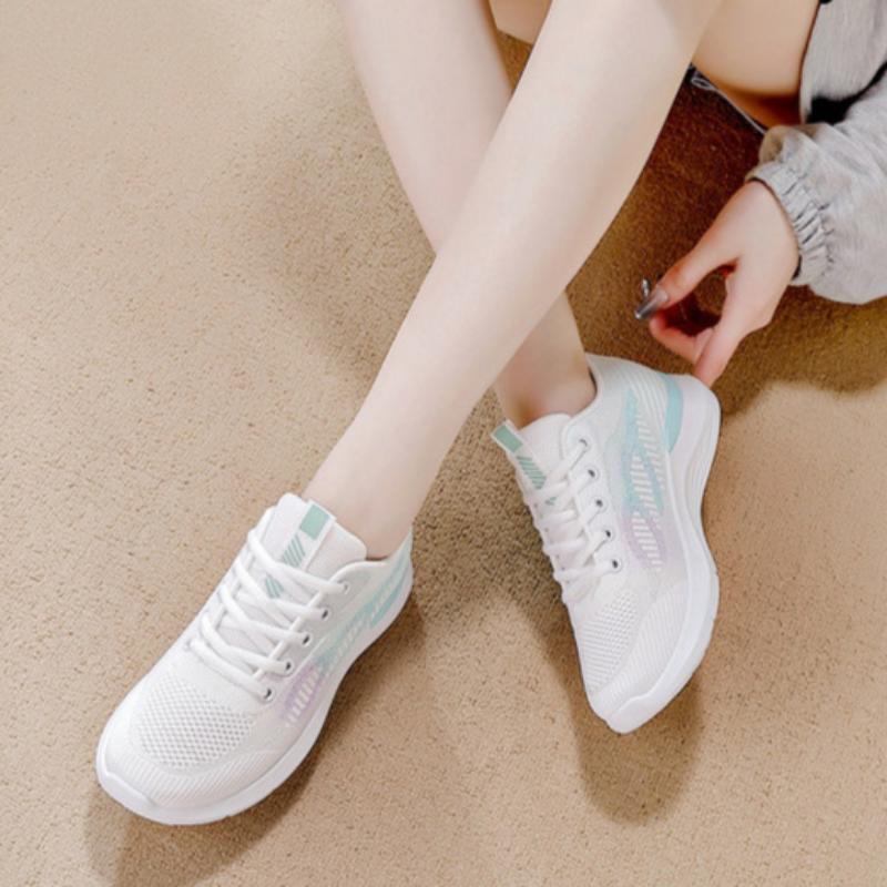 Spring White Running Shoes Sports Shoes Flat Bottom Women's Casual Shoes