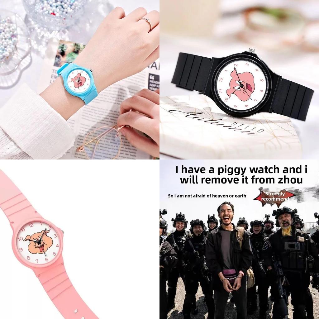 Children Digital Watch With Night Light Waterproof Silicone Strap For Students