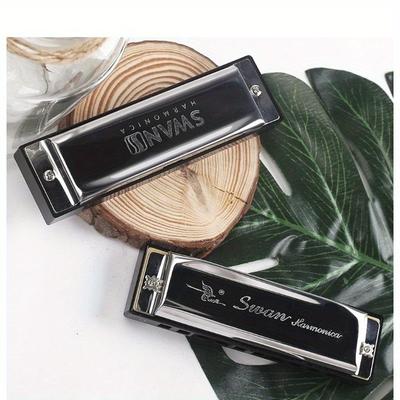 Vysoce kvalitní leštěná 10dírková diatonická harmonika - Dechový nástroj vhodný pro začátečníky