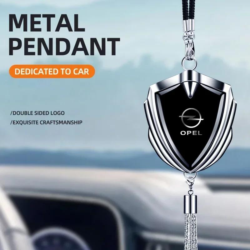3D Metal Logo Badge Car Rear View Mirror Pendant Ornament for Opel OPC Astra Insignia Mokka Zafira Corsa Vectra C D Antara Car Dd0