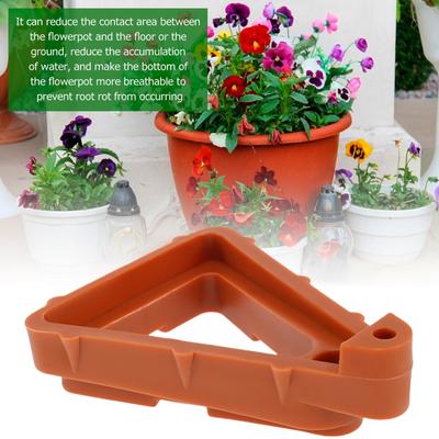 Plant Flower Pot Feet Stand Invisible Triangle Risers Toes Lifters Flower Pot Feet Risers Plant Pot Base Tray Garden Supplies