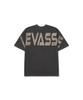 Leubase Old School Back Logo Oversized Short Sleeve T-Shirt_Pigment Charcoal