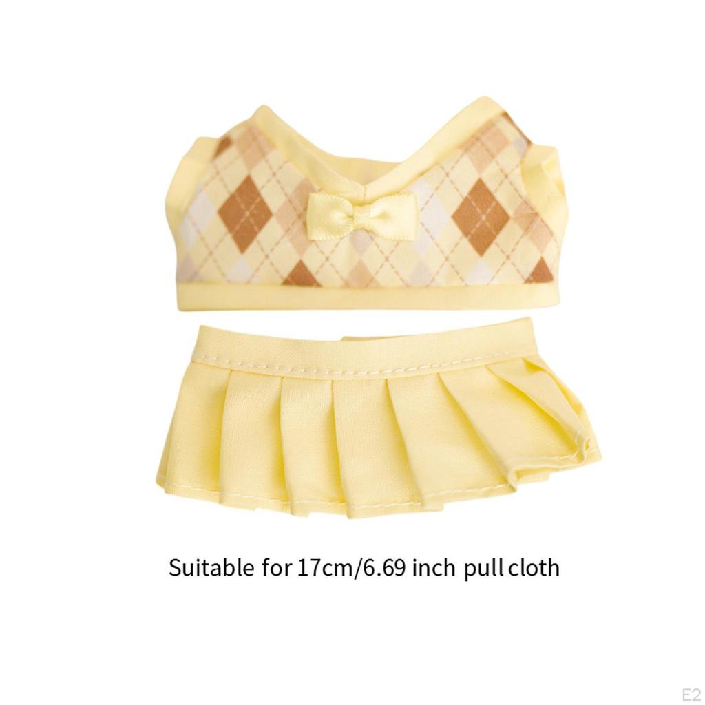 Одяг для ляльок із 2 предметів Чарівні дитячі подарунки Одягання Зручні костюми Одяг М’які тварини