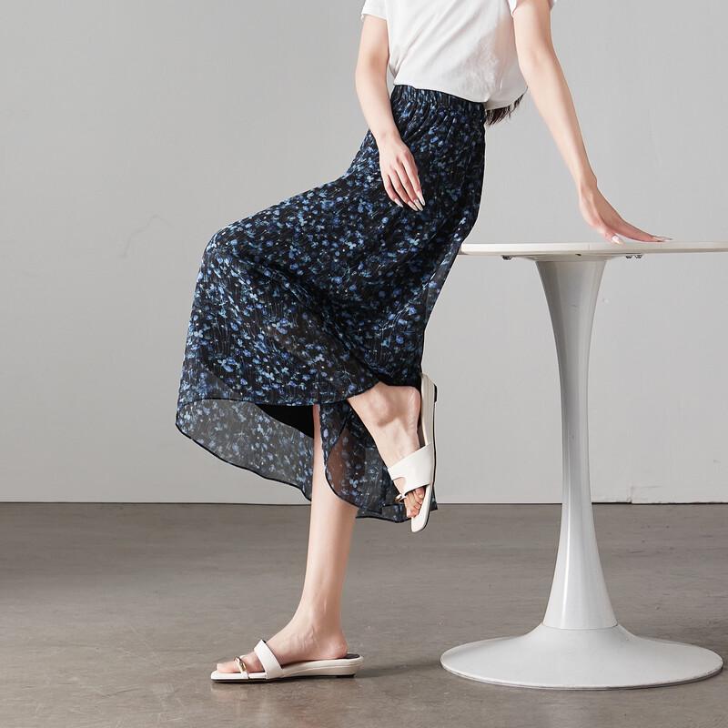SOFSIL Women's Floral A-Line Midi Skirt