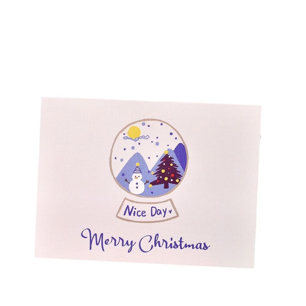 10pcs Invitation Merry Christmas Greeting Cards Thank You Blank Paper Cards  Merry Christmas