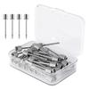 100 PCS Sport Ball Inflating Pump Needle Pump Adapter Basketball Valve Pump Stainless Steel Pump Pin Bicycle Spare Parts