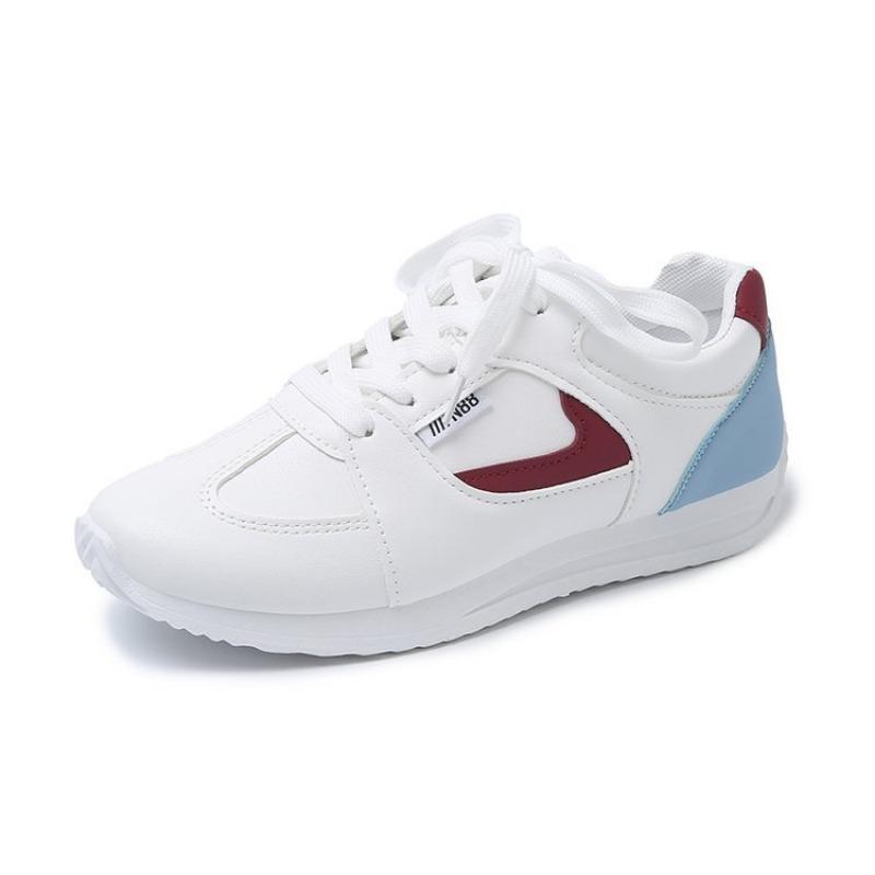 

Summer new color matching lace-up little white shoes student trend fashion sports shoes women s versatile casual women s shoes 36 красный