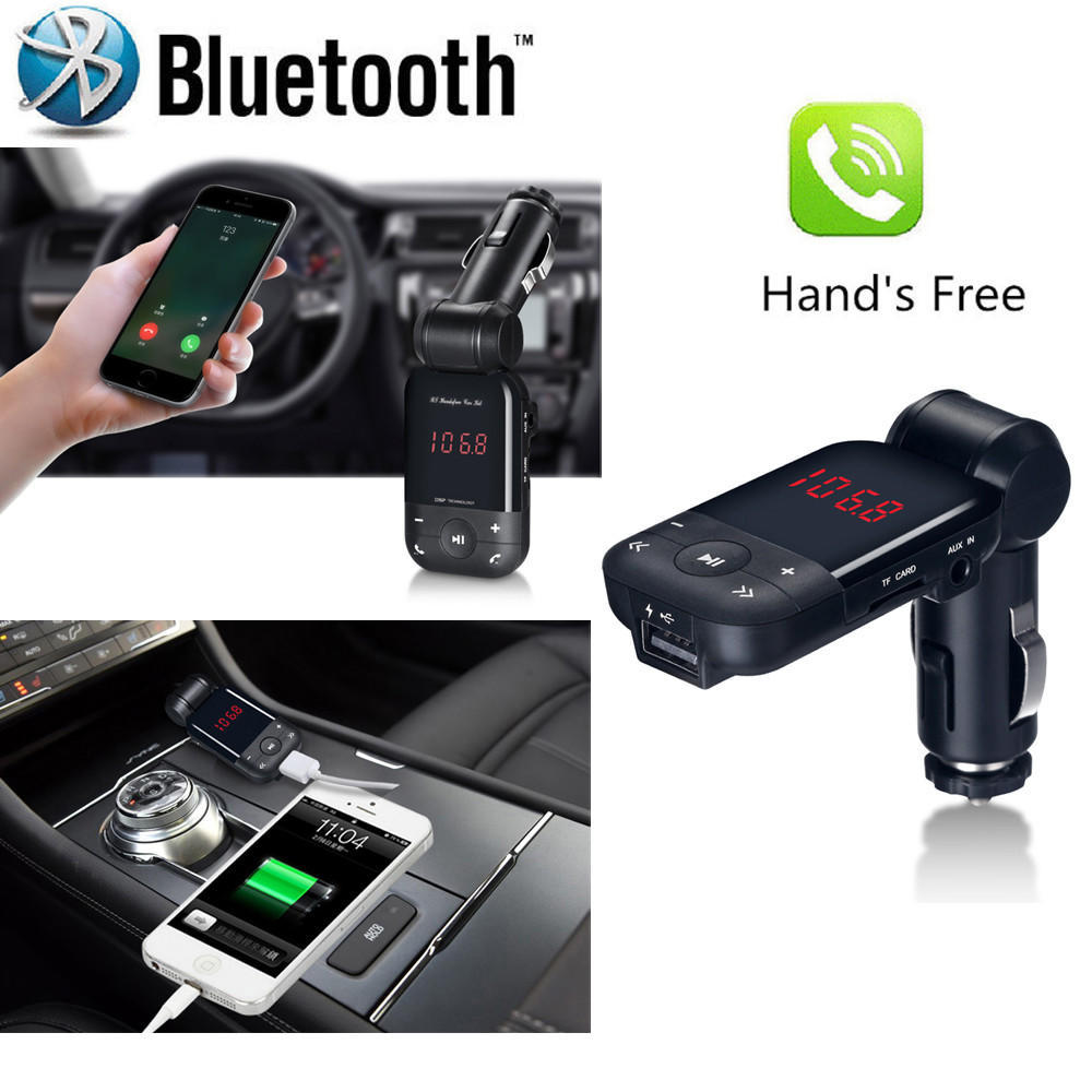 Buy LCD Bluetooth Car Kit Cigarette Lighter MP3 FM Transmitter