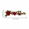 2pcs Delicate Flower Details Iron On Patches Bright Color Embroidery Sew on Patches  For DIY Crafts