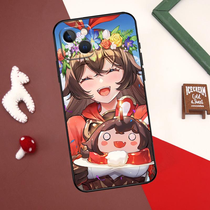 Heiße Genshin Impact-Spielabdeckung für iPhone 12 11 13 14 15 Pro Max 12 Mini 7 8 Plus X XR XS Max SE 2020 Telefonhülle