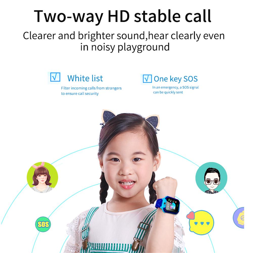 Q12B Kids Game Smart Watch Boys Girls Watch With 1.44" Screen Voice Chatting Camera Music Player Alarm Clock Flashlight Functions Smart Watch