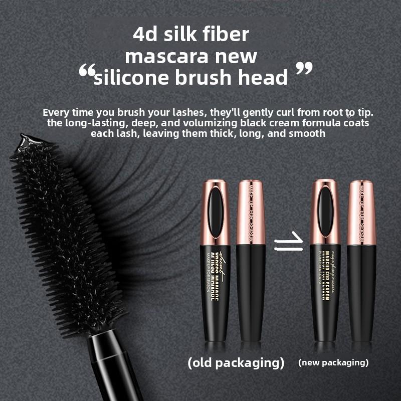 Macfee 4D Volumizing and Curling Mascara, Waterproof and Sweat Proof, Lengthening and Smudge Proof, Long Lasting Non Flaking