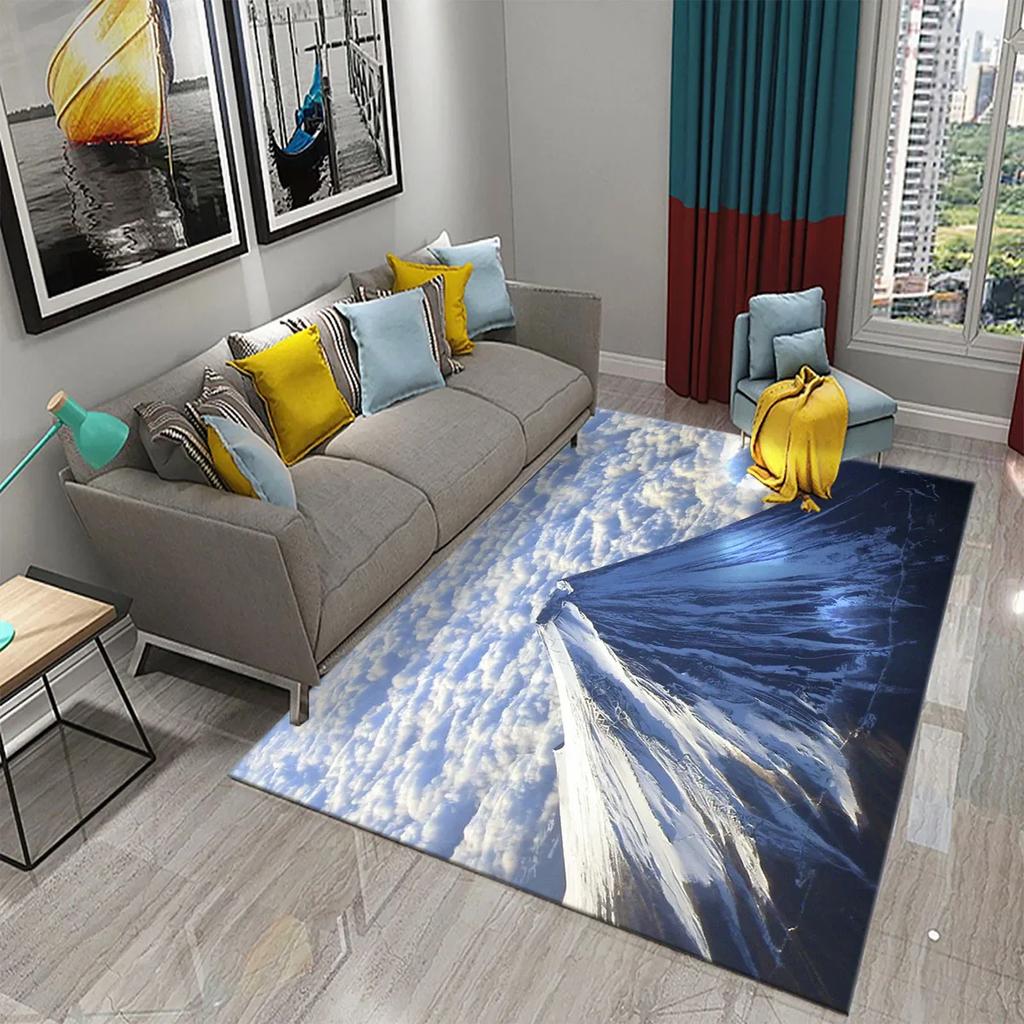Japan Mount Fuji Carpet for Kitchen Living Room Bathroom Bedroom Doormat Entrance Non-slip Mat Rug Corridor Home Decor Carpet