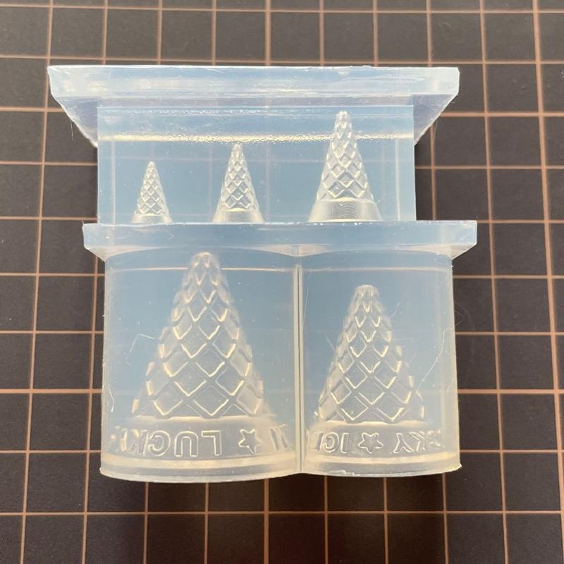 Food Play Miniature Mould Silicone Mold Cute Pointed Ice Cream Cones Shaped Moulds Dollhouse Miniature Accessories