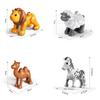 Big Building Blocks Marine Farm Animal Cat Dog Accessories Lion Shark Compatible With Duploed City Education Children Gift Toys