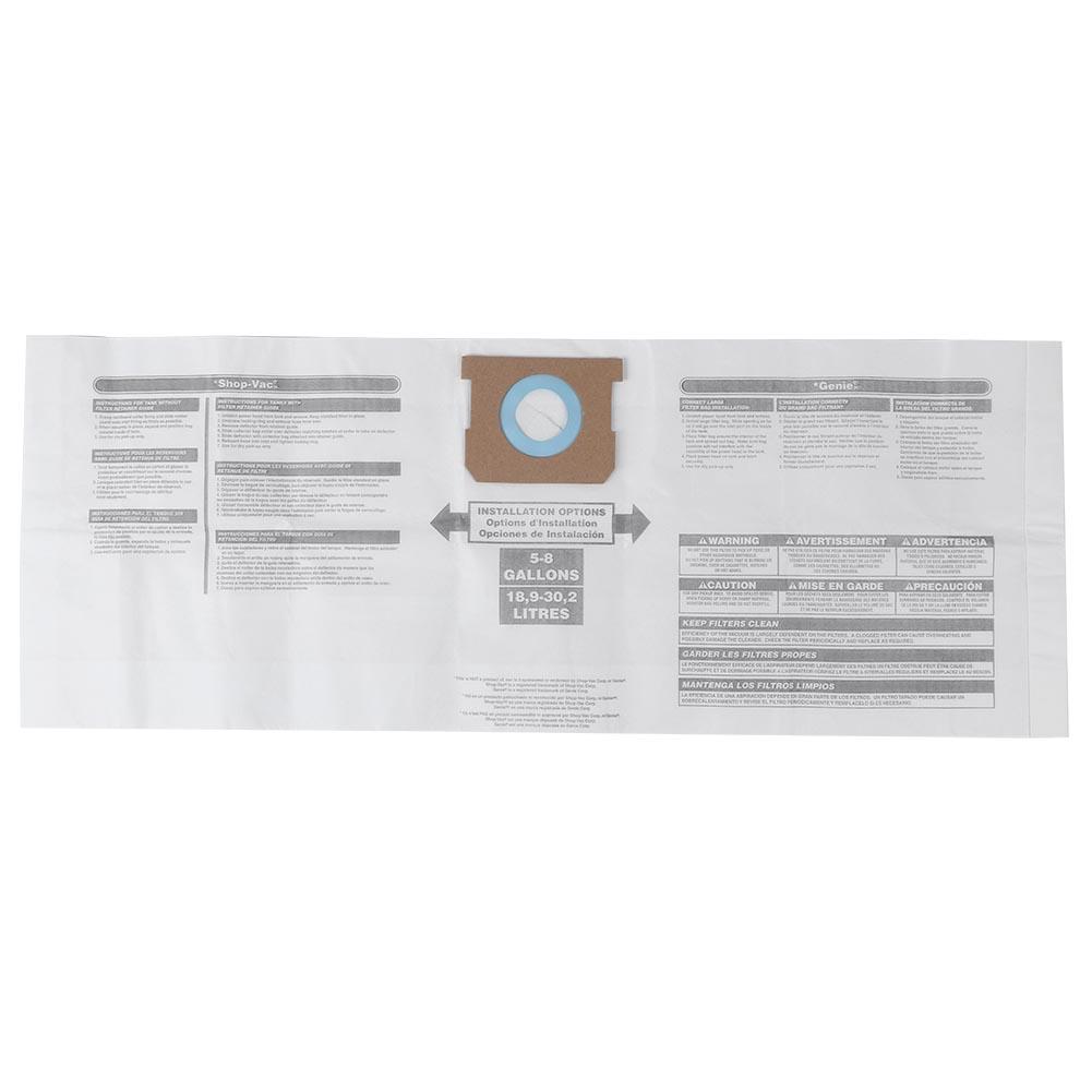 3pcs Vacuum Cleaner Dust Collector Bag Replacement Accessory Fit for Shop Vac 90661 906 61