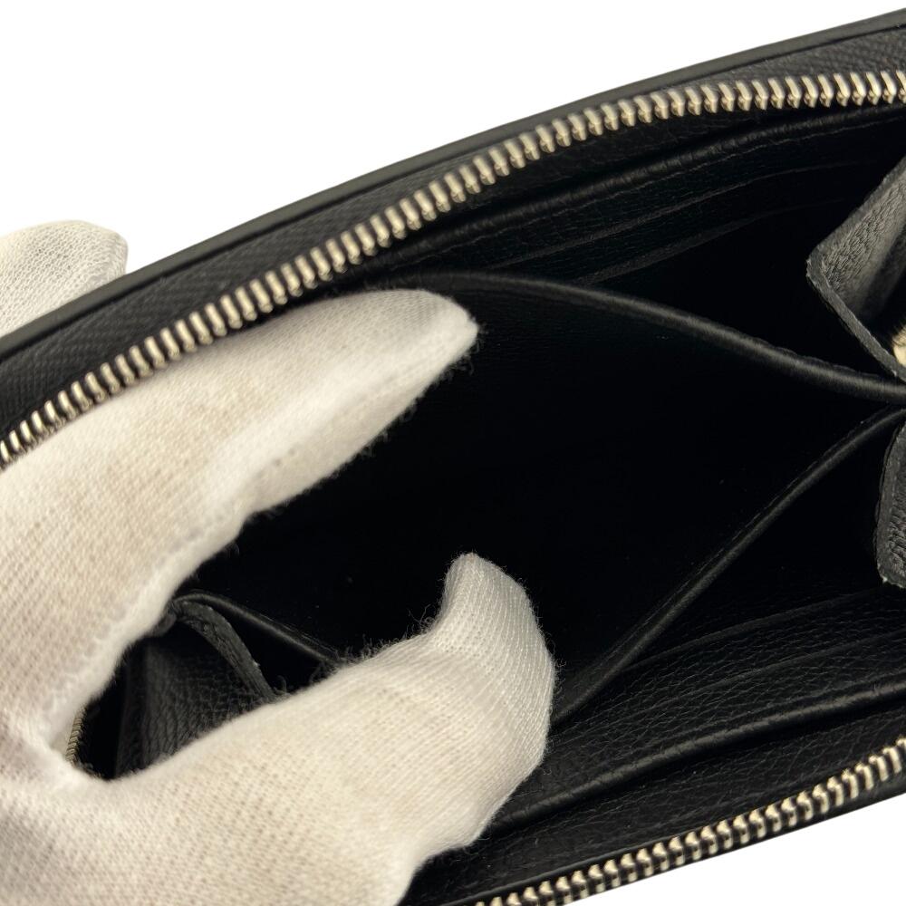 LOUIS VUITTON M80099 Zip around purse leather Rock Me Zippy Coin case black leather Used