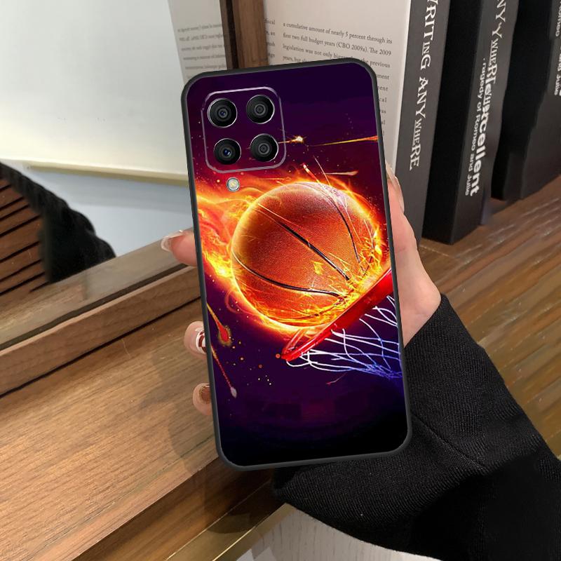 Basketball On Fire Case For Samsung Galaxy M13 M53 M51 M31 M11 M14 M34 M54 M12 M32 M52 M16 M36 M56 M15 M35 M55