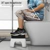 GripPro Bathroom Squat Toilet Footstool with Non-Slip Mat