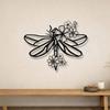 1pc Dragonfly Metal Wall Art, Iron Sculpture, Indoor Outdoor Decor, Holiday Gift