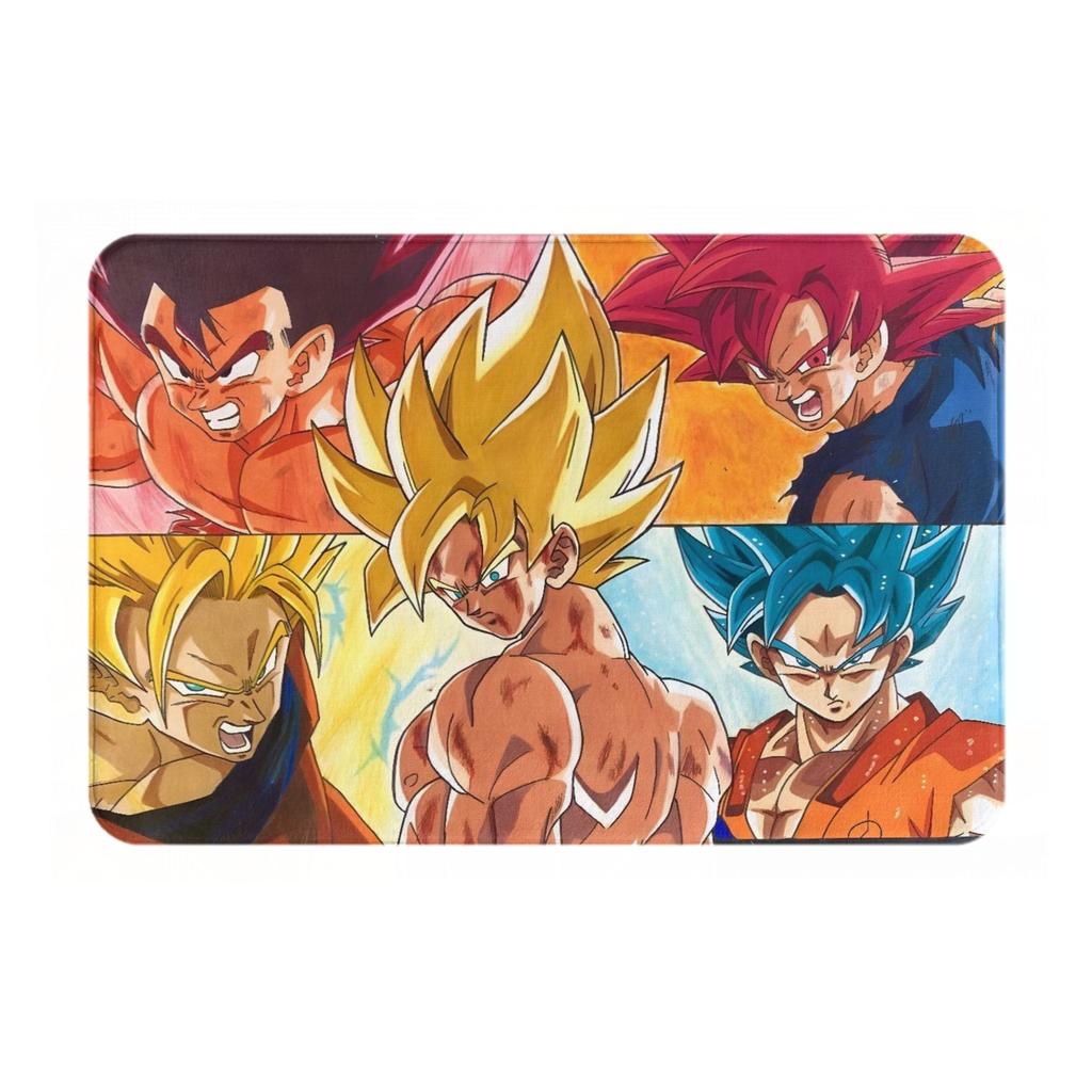 Anime Dragon Ball Front Door Mat Anti-Slip Indoor Quick Dry Doormat Living Room Entrance Rug Carpet