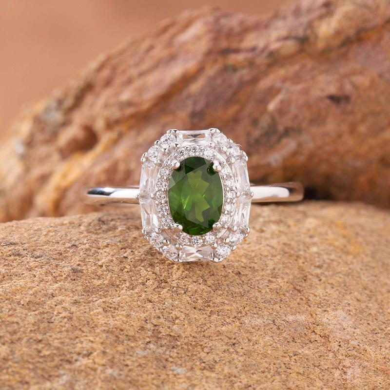 Natural Color Treasure Amethyst Citrine Ring Women'S S925 Sterling Silver Pendant Light Luxury High-End Jewelry