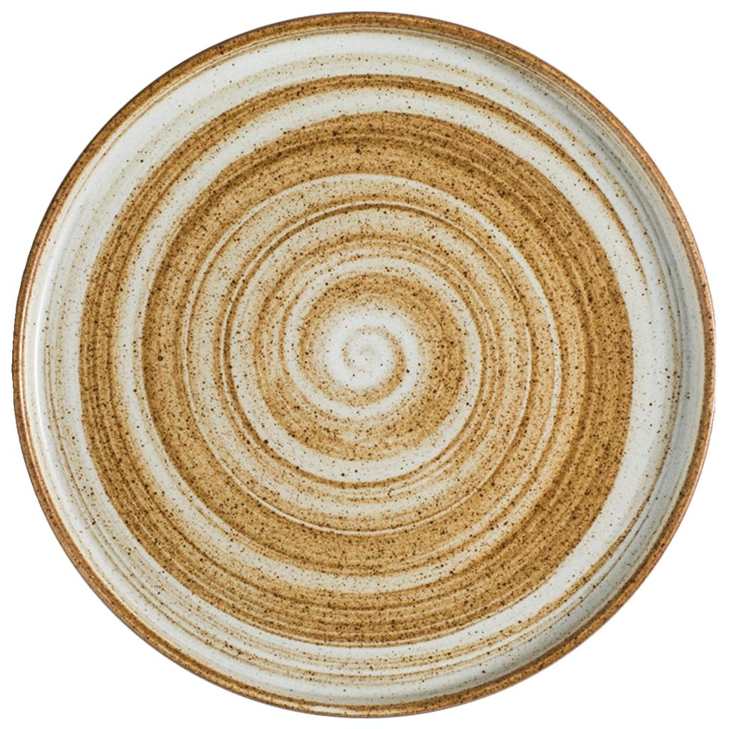 Japanese Ceramic Tableware, Retro Clay Circular Plate, Restaurant Commercial Western Dish Steak Plate Household Dish Flat Plate