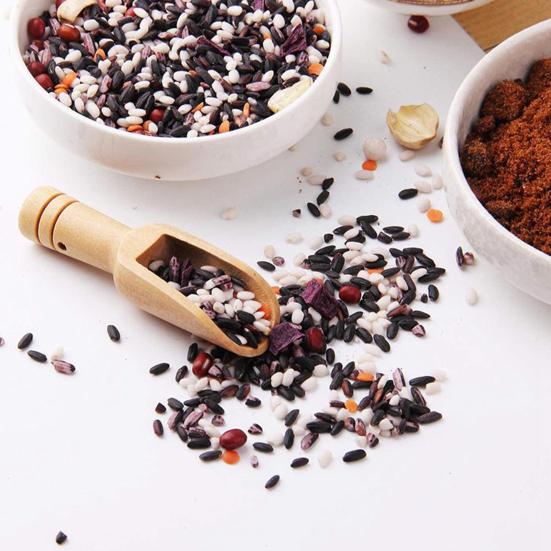 Wooden Bath Salt Spoon Natural Wood Multifunctional Scoop Ergonomic Handle Beech Kitchen Spoon for