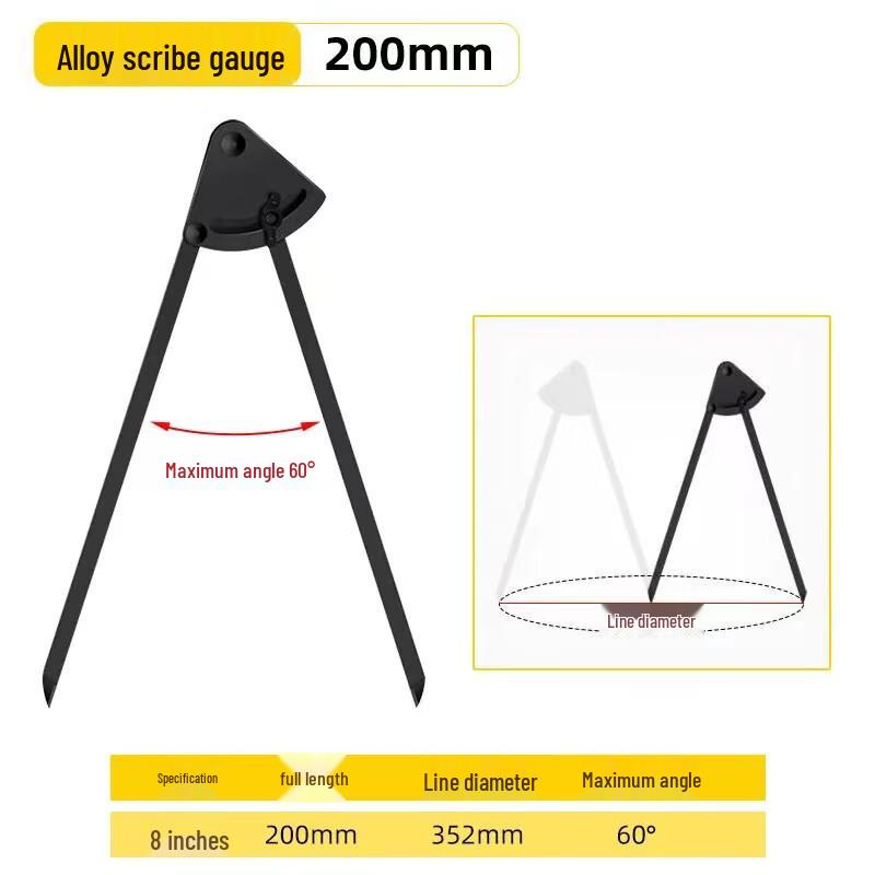 Alloy Spring Scriber Compass