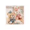 Cute Cartoon Overalls Rabbits And Bear Plush Doll Toys For Kids Playroom Decor And Collecting