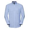 Russell Collection Mens Oxford Tailored Long-Sleeved Shirt