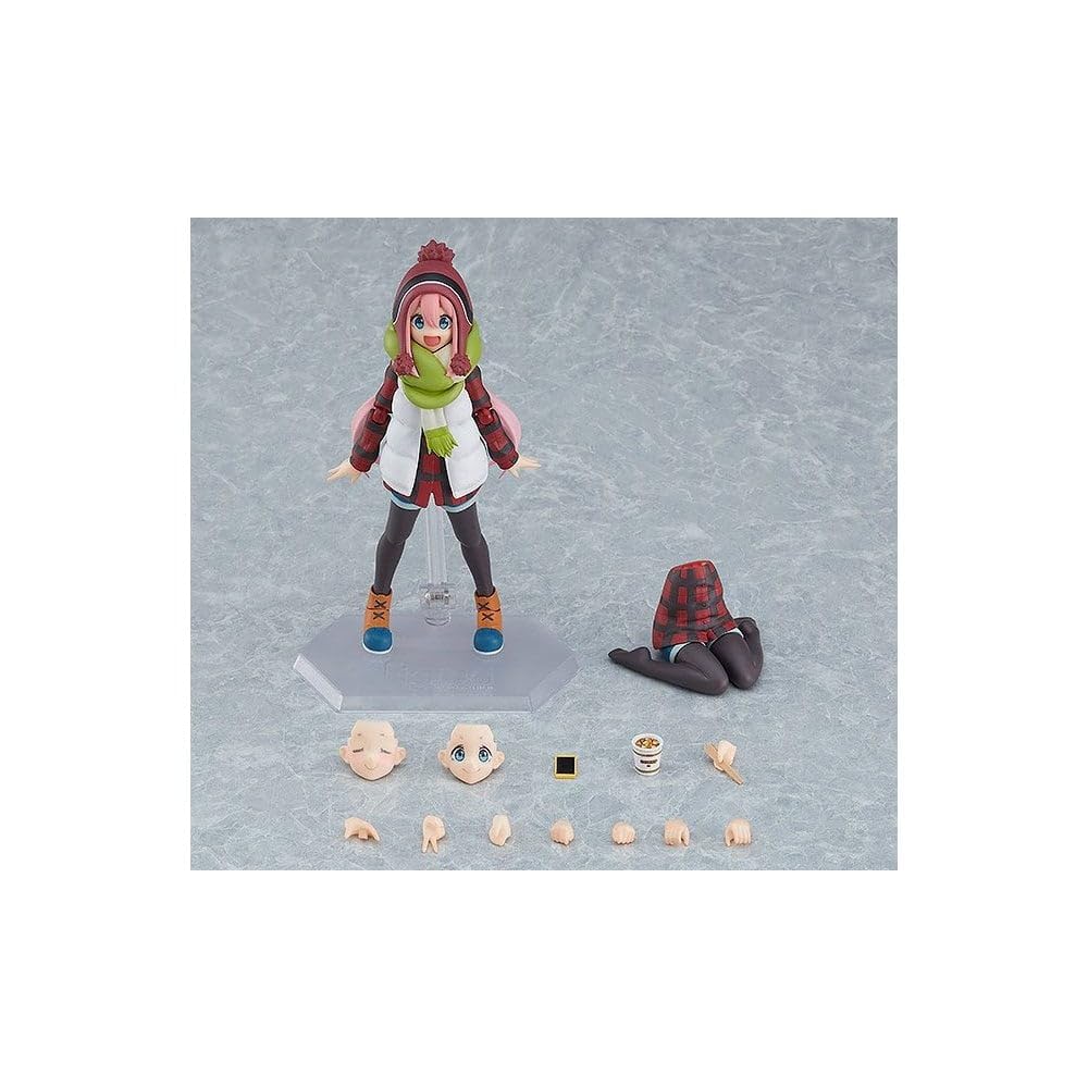 Figma Nadeshiko Kakamigahara bemalte bewegliche Figur Yurucamp Nicht maßstabsgetreues ABS und PVC