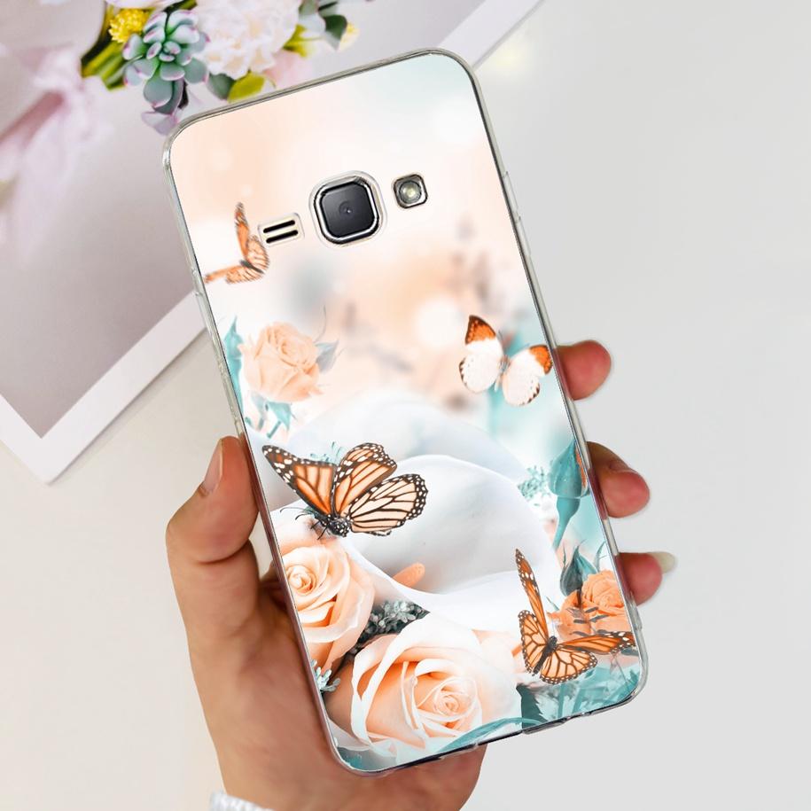 For Samsung J1 2016 Case SM-J120F Cover Fashion Marble Flower Soft Silicone Phone Cover For Samsung J1 Mini J105F J 1 2016 Funda