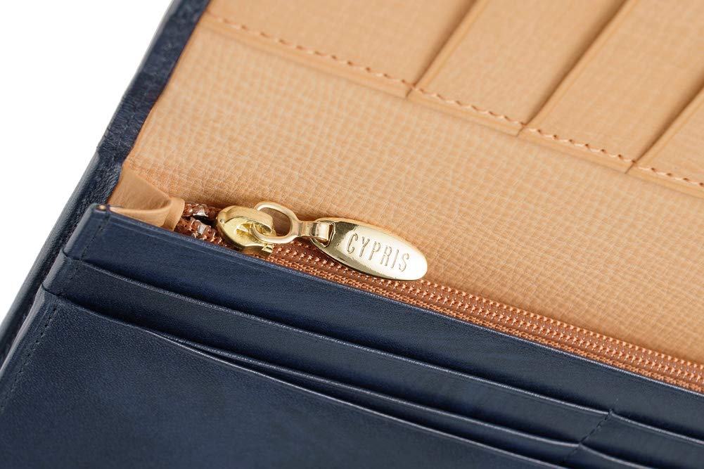 Cypris White Heron Leather Long Wallet with Flap Lid and Coin Open Day Birthday Boyfriend 8237 Purse, Gusset, Men's Gift, Father's Gift, Gift, Gift,