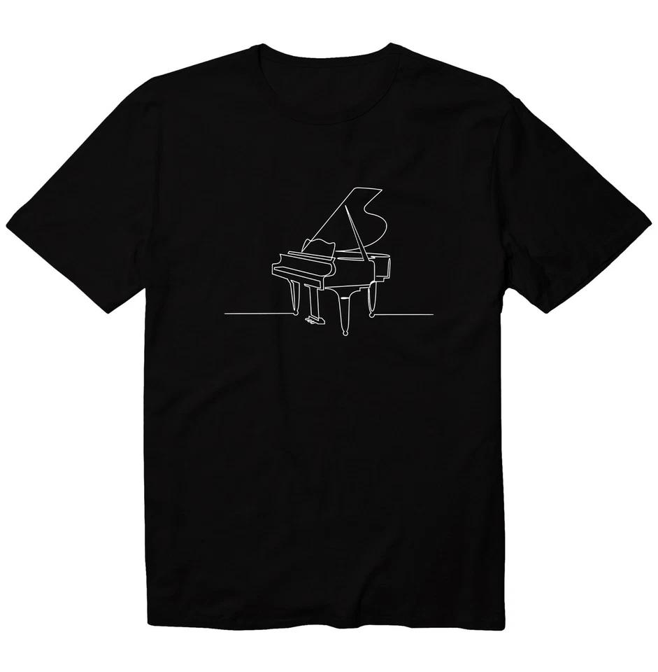 Piano Heartbeat Musician Pianist Music Lover Unisex Kid Youth Graphics T-Shirt L