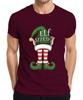 Elf Sized Im Not Short Funny Christmas Elves Striped Green Unisexs Tshirt