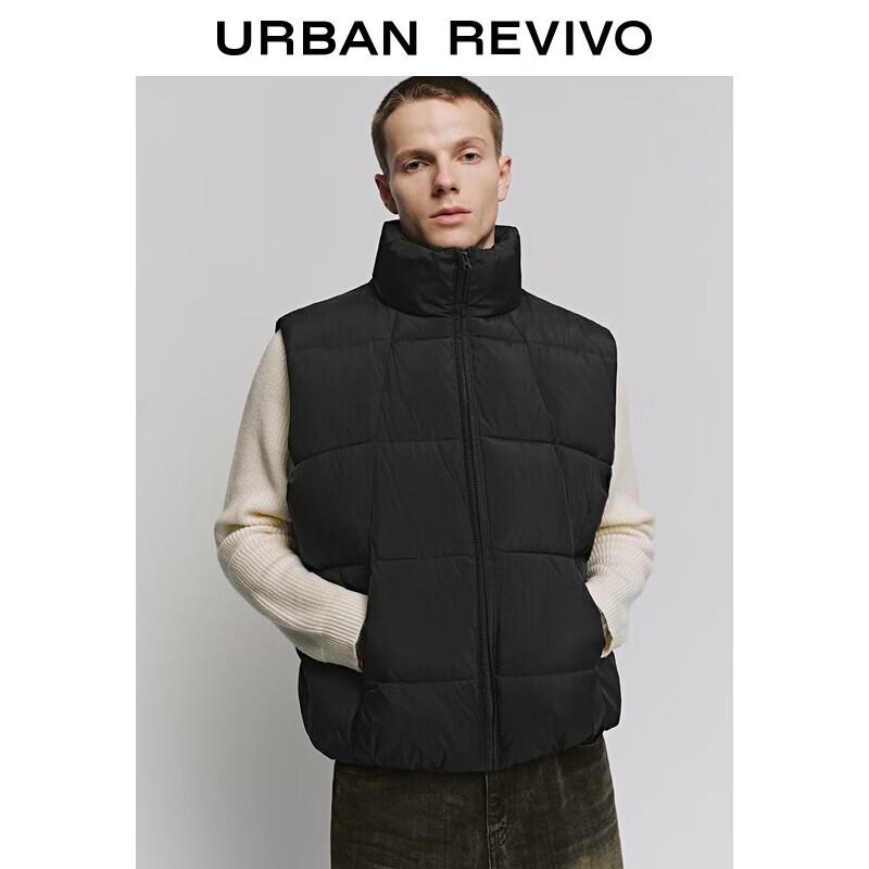 

Мужской стеганый пуховый жилет без рукавов со стойкой M