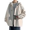 Easykode Mountain Lightweight and Perfect for and and Lightweight and Thin Hooded Anorak Perfect for and Available In Ivory Men's Parka, Thin, Fall,