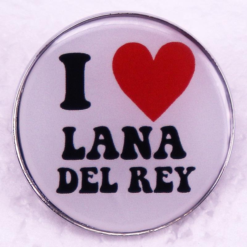 Lana Del Rey Singer Badge Accessory