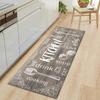 Non Slip Kitchen Runner Rug Tableware Pattern Wear Resistant Floor Mat Home Decor Carpet