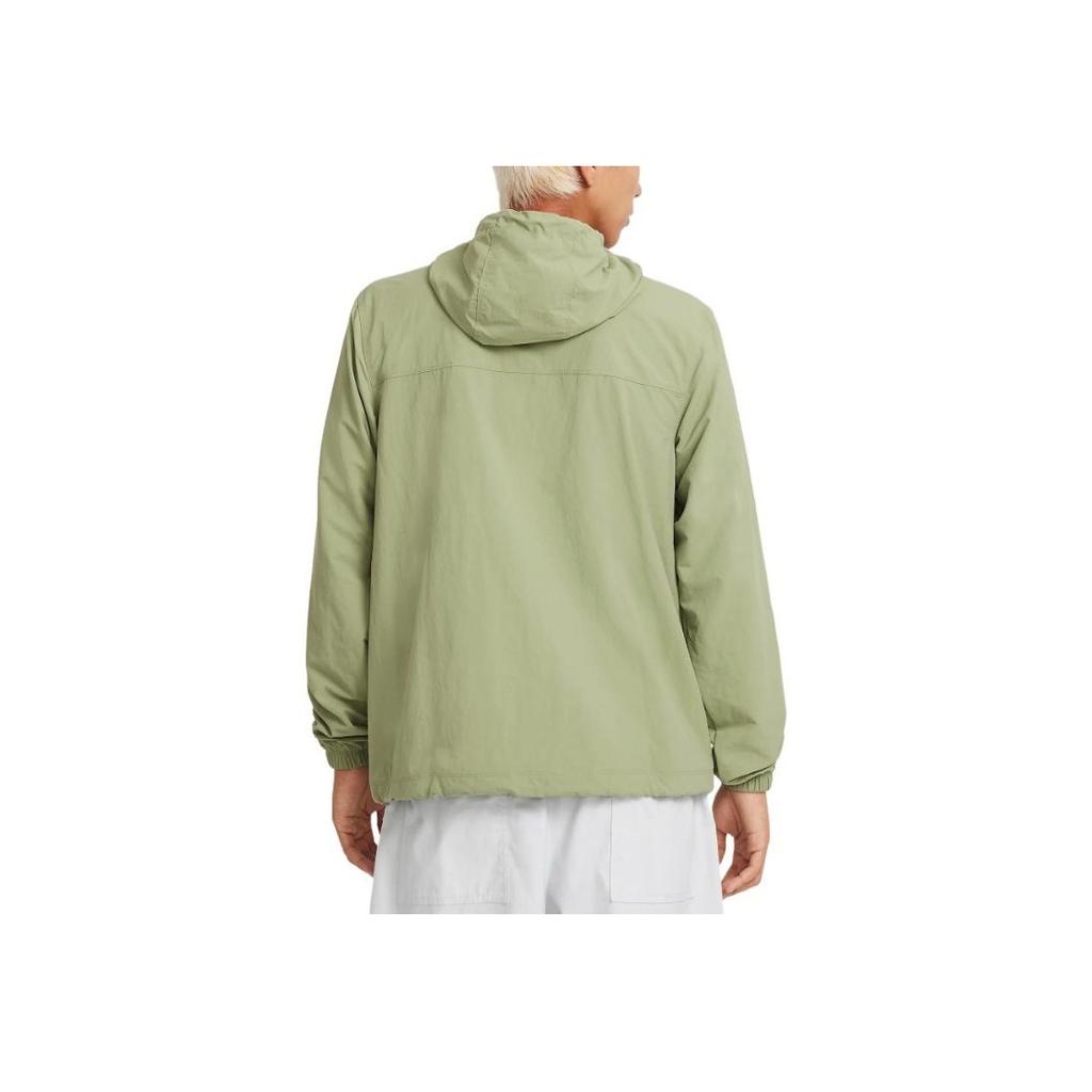 Nike Club Woven Zip Comfort Breathable Running Jacket Men Jackets Oil-Green White FB7398-386