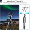 INNOREL Carbon Fiber Camera Tripod with Ball Telescopic Extendable Working Pipe 25kg Maximum Load Panoramic Macro Video Digital Portable Tripod with