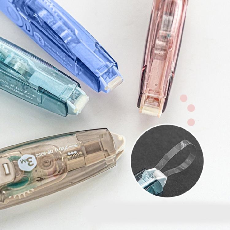 Retractable Pen Shape Dotted Tape Double Side Dotted Tape 3Meter Long Clear Adhesive Tape For Scrapbooking Card Making