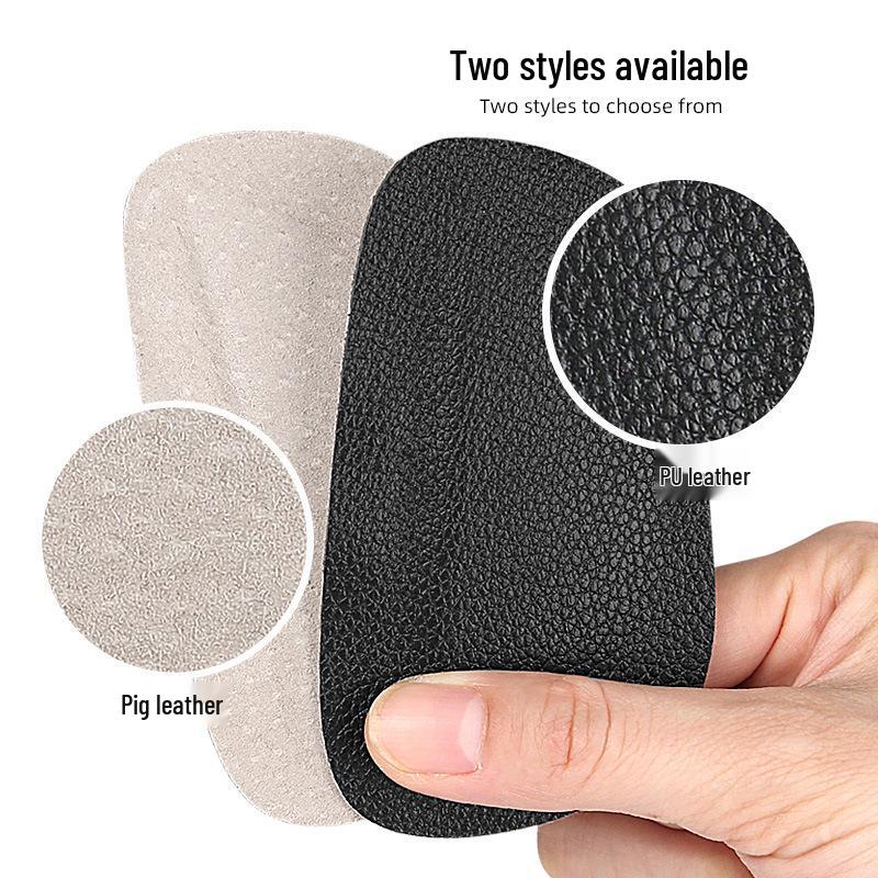 Latex Leather Arch Support Insoles - Soft, Self-Adhesive Pads for Flat Feet, Valgus & Varus Correction