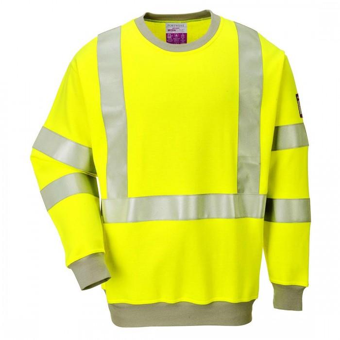 

Portwest Mens Flame Resistant Hi-Vis Sweatshirt L жовтий