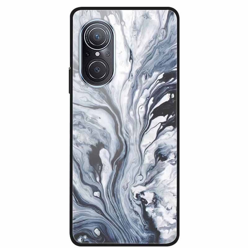 For Huawei Nova 9 10 Case Marble Tempered Glass Cover Hard Back Case For Huawei Nova9 10 SE Capa Nova10 Shockproof Funda Coque