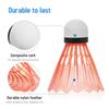12pcs Nylon Shuttlecocks  Plastic Badminton Shuttlecocks Indoor Outdoor Sports Badminton Balls Windproof Shuttlecock