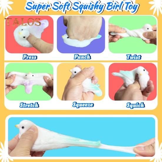 Bird Squeeze Toys Realistic Animal Stress Relief Sensory Toys Soft Fidget Toys Decompression Toy for Adults And Kids
