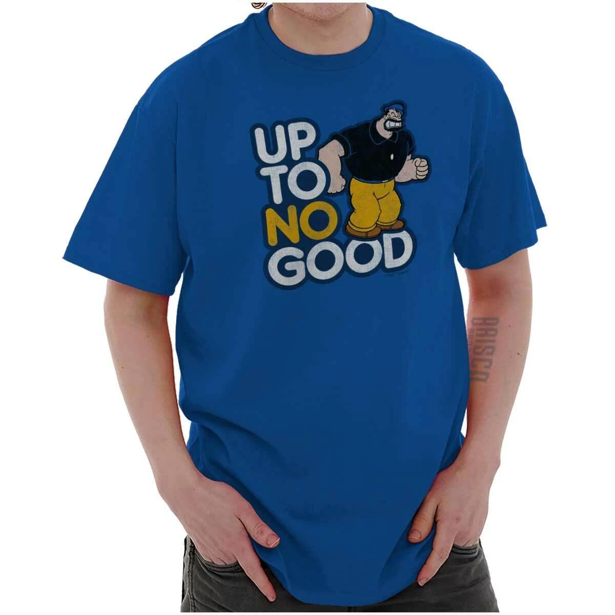 Funny Attitude Trouble Maker Popeye Bluto Womens or Mens Crewneck T Shirt Tee L